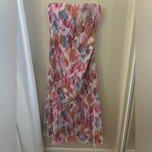 WORN ONCE | The A&F Giselle Pleat Release Midi Dress